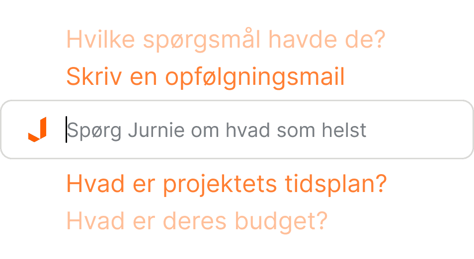 Ask Jurnie AI chat interface for analyzing meeting content and generating insights